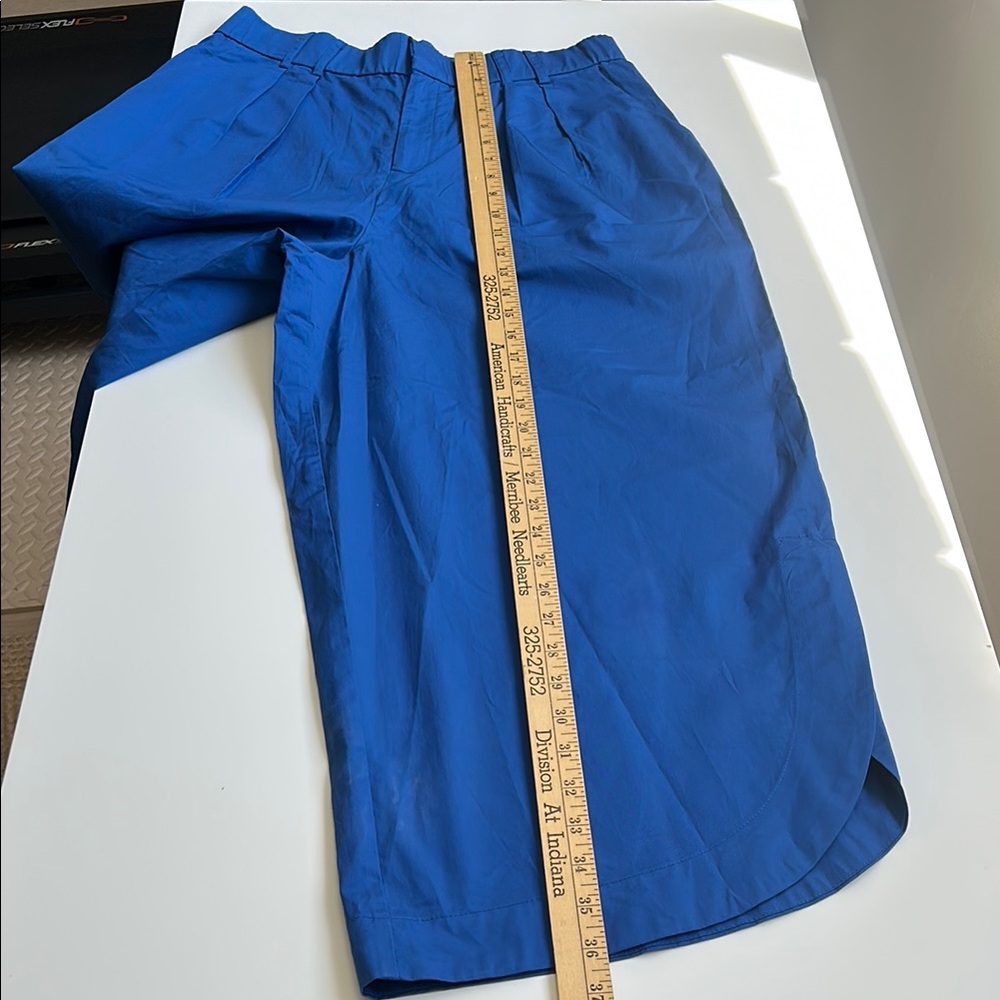 Mare Mare x Anthropologie Vibrant Blue Wide Leg Pant - Picture 6 of 7
